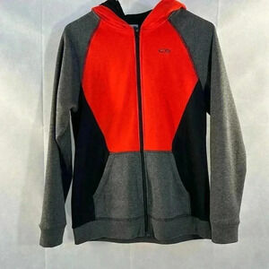 Champion Zippered Hooded Jacket Boys Large